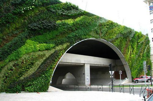 Фасады из растений в Париже