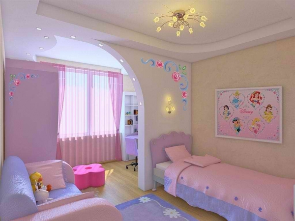 
Спальни для девочек от 1 года до 7 и более лет: варианты, правила (фото)	